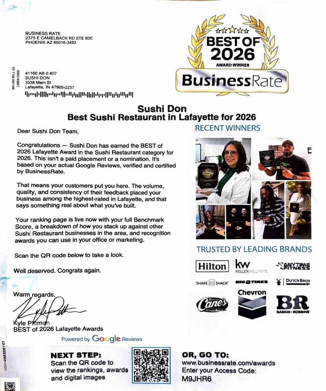 Best Sushi Restaurant in Lafayette for 2026